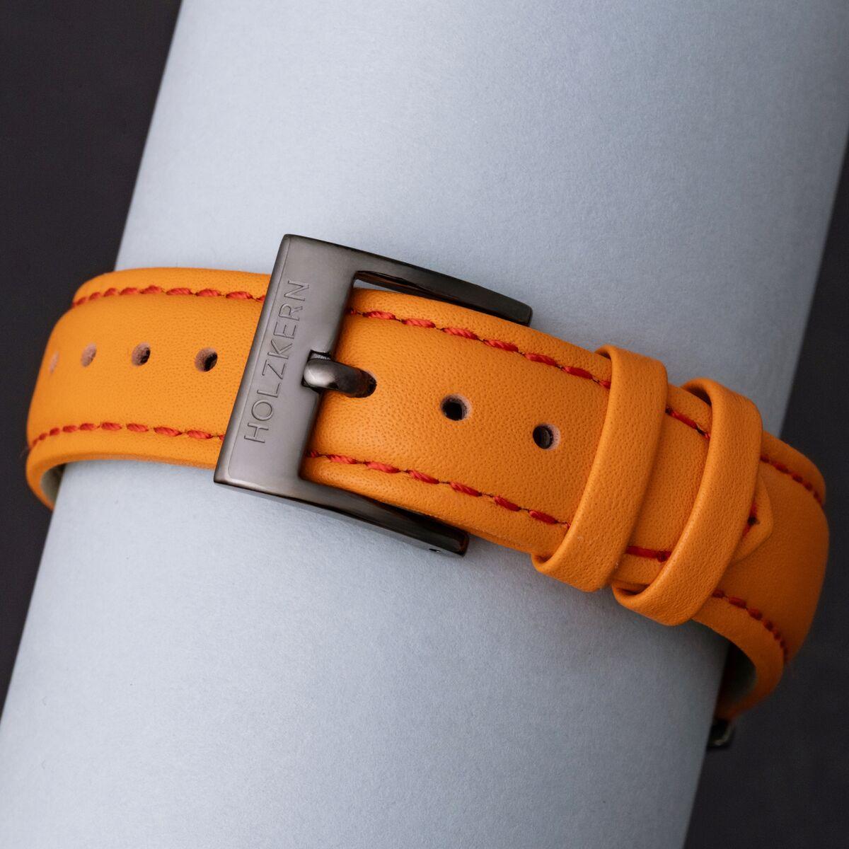 HOLZKERN | Avatar Air Nomads Damen Armbanduhr (Ahornholz / Orange)