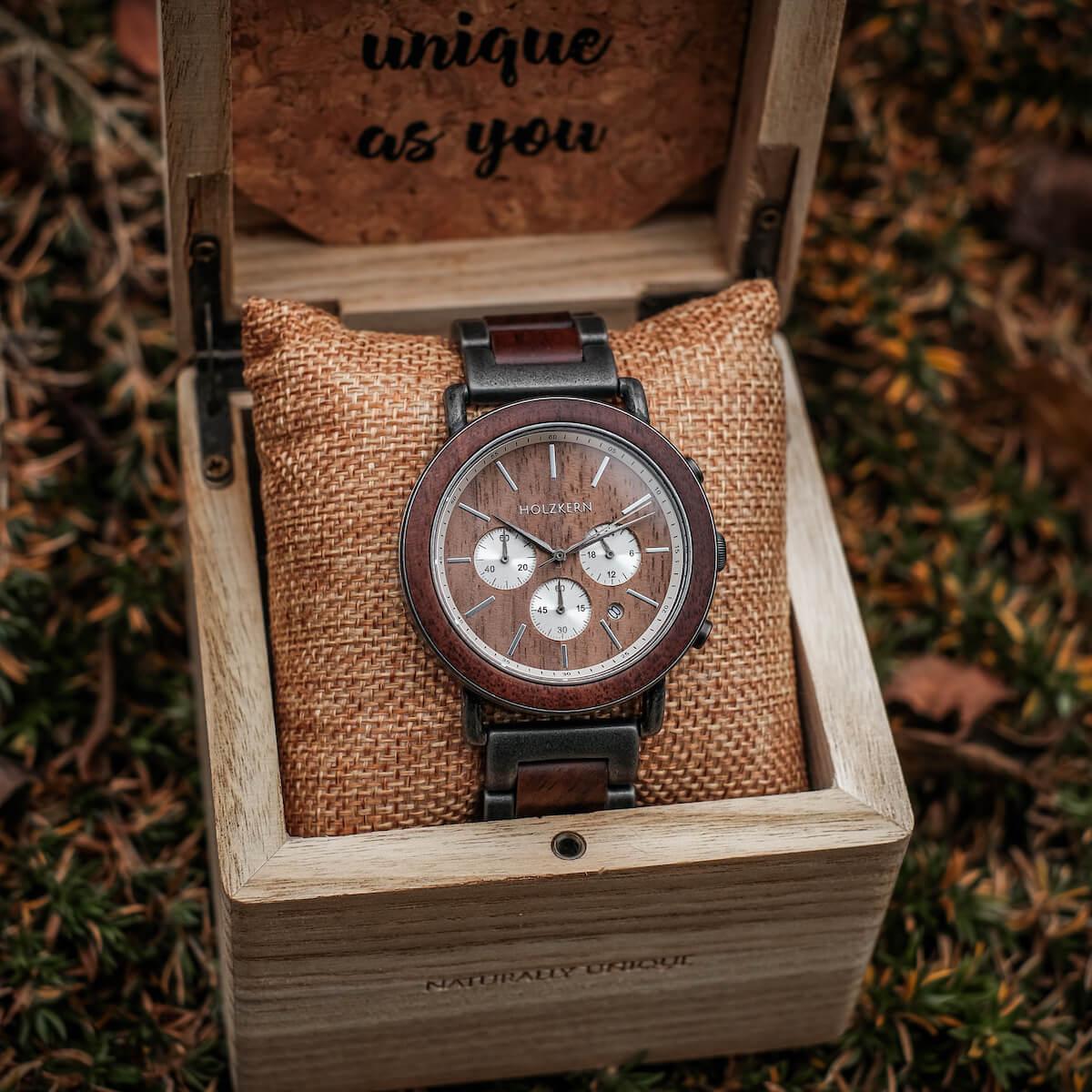 HOLZKERN | Alpenglühen Horizont Herren Chronograph