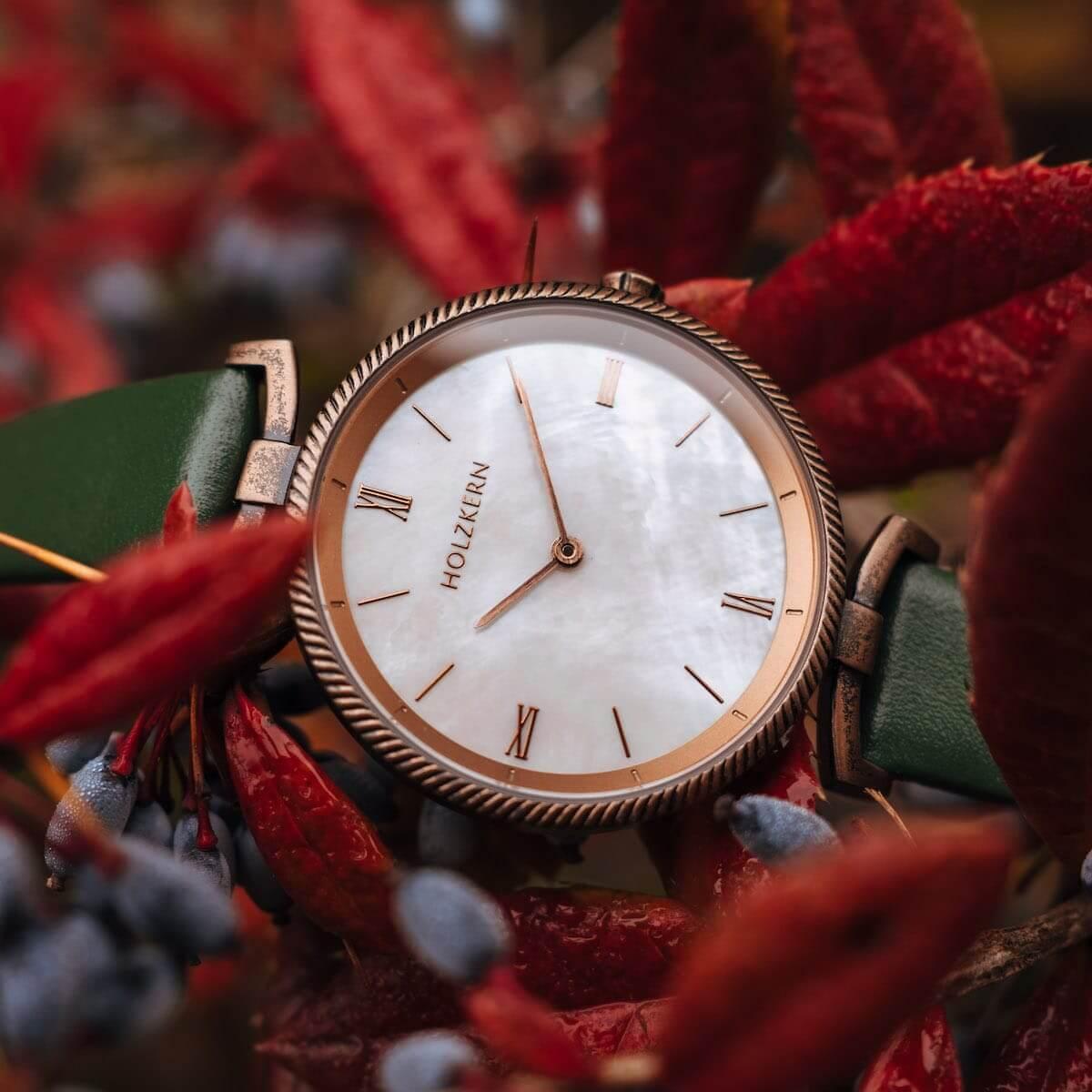 HOLZKERN | Amandes Damen Armbanduhr Perna