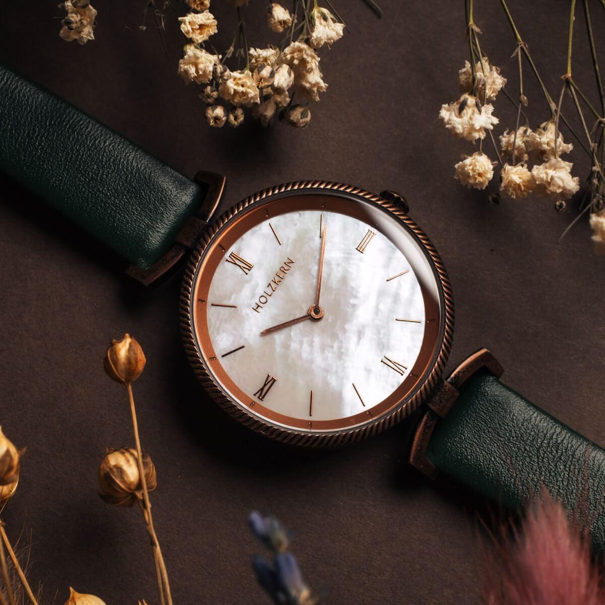HOLZKERN | Amandes Damen Armbanduhr Perna