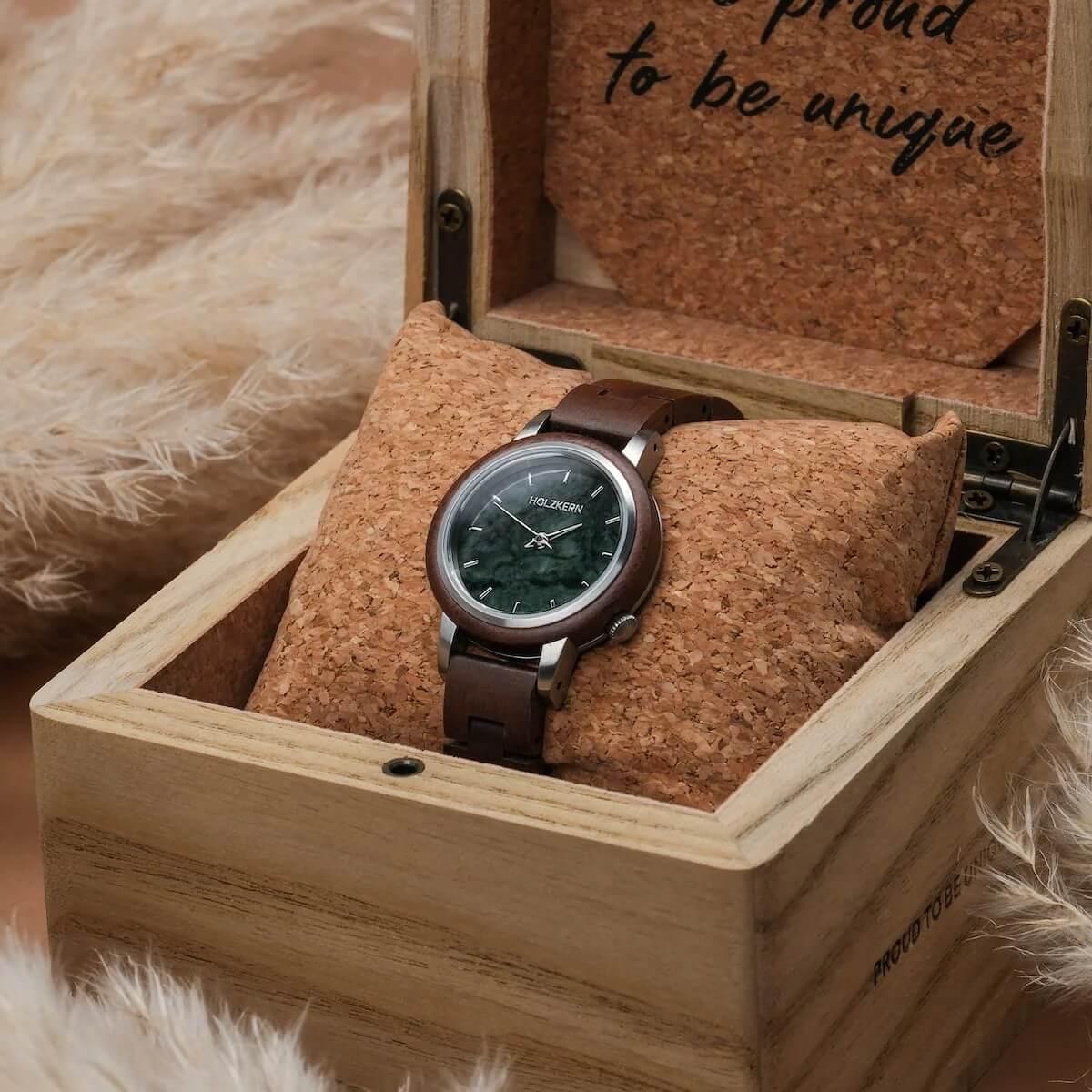 HOLZKERN | Anakena Küsten Damen Holzarmbanduhr