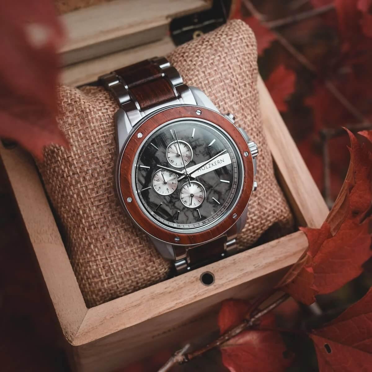 HOLZKERN Artus Camelot Herren Chronograph