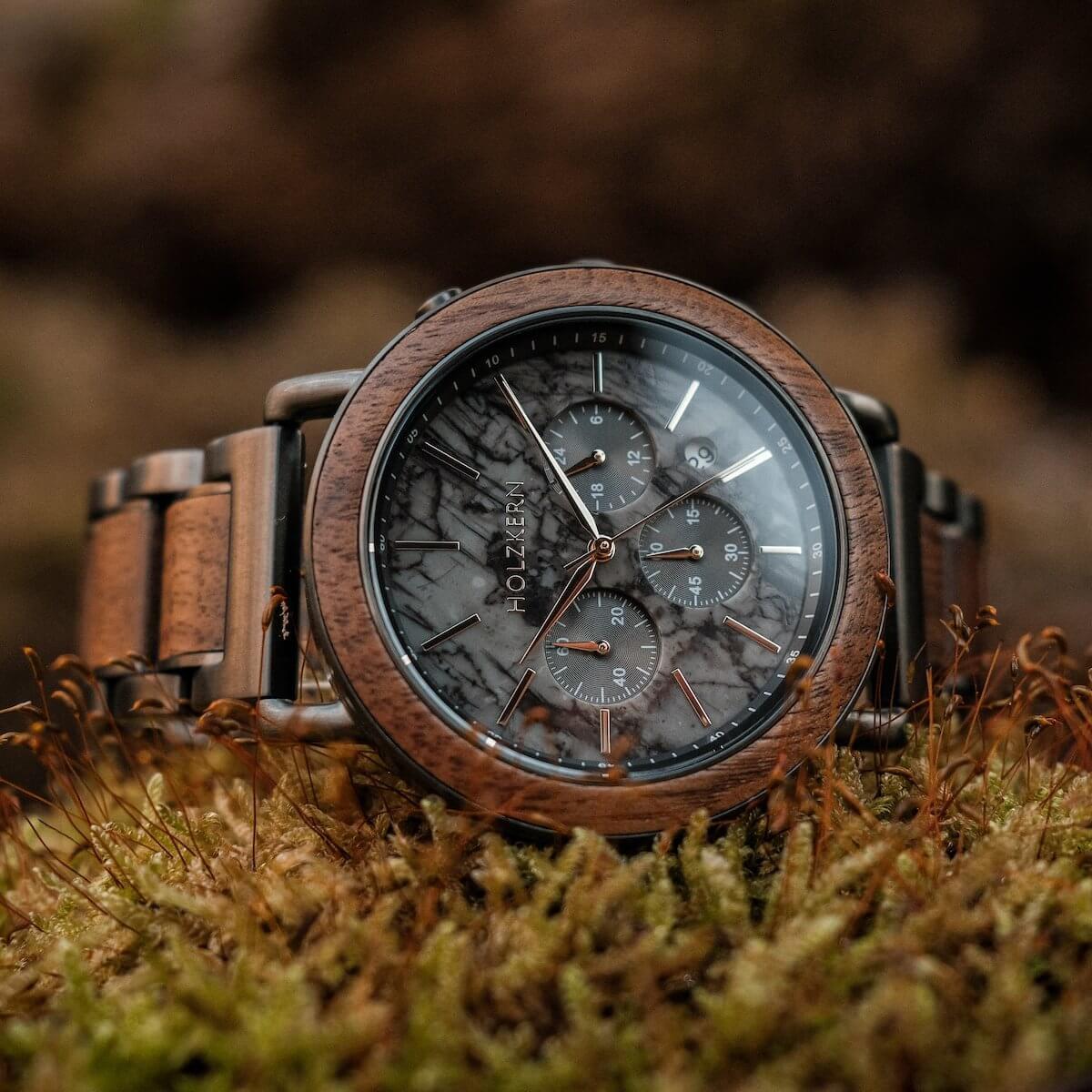 HOLZKERN Askja Volcano Herren Chronograph