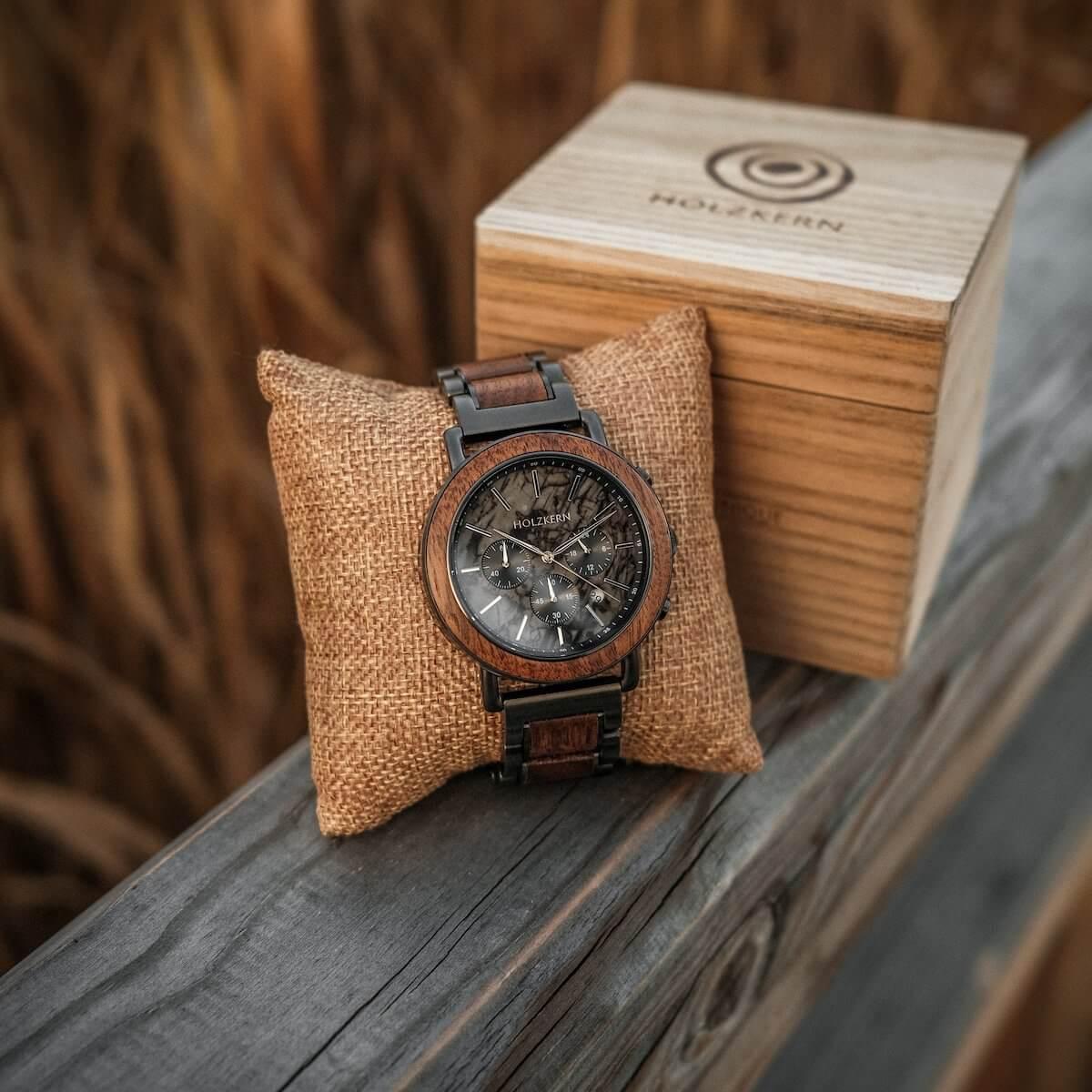 HOLZKERN Askja Volcano Herren Chronograph