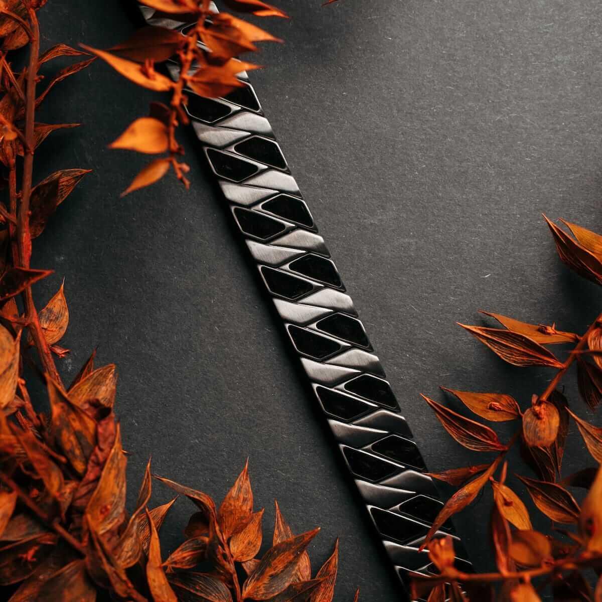 HOLZKERN | Armband Bandlett Bariton (Ahorn / Dunkelgrau)