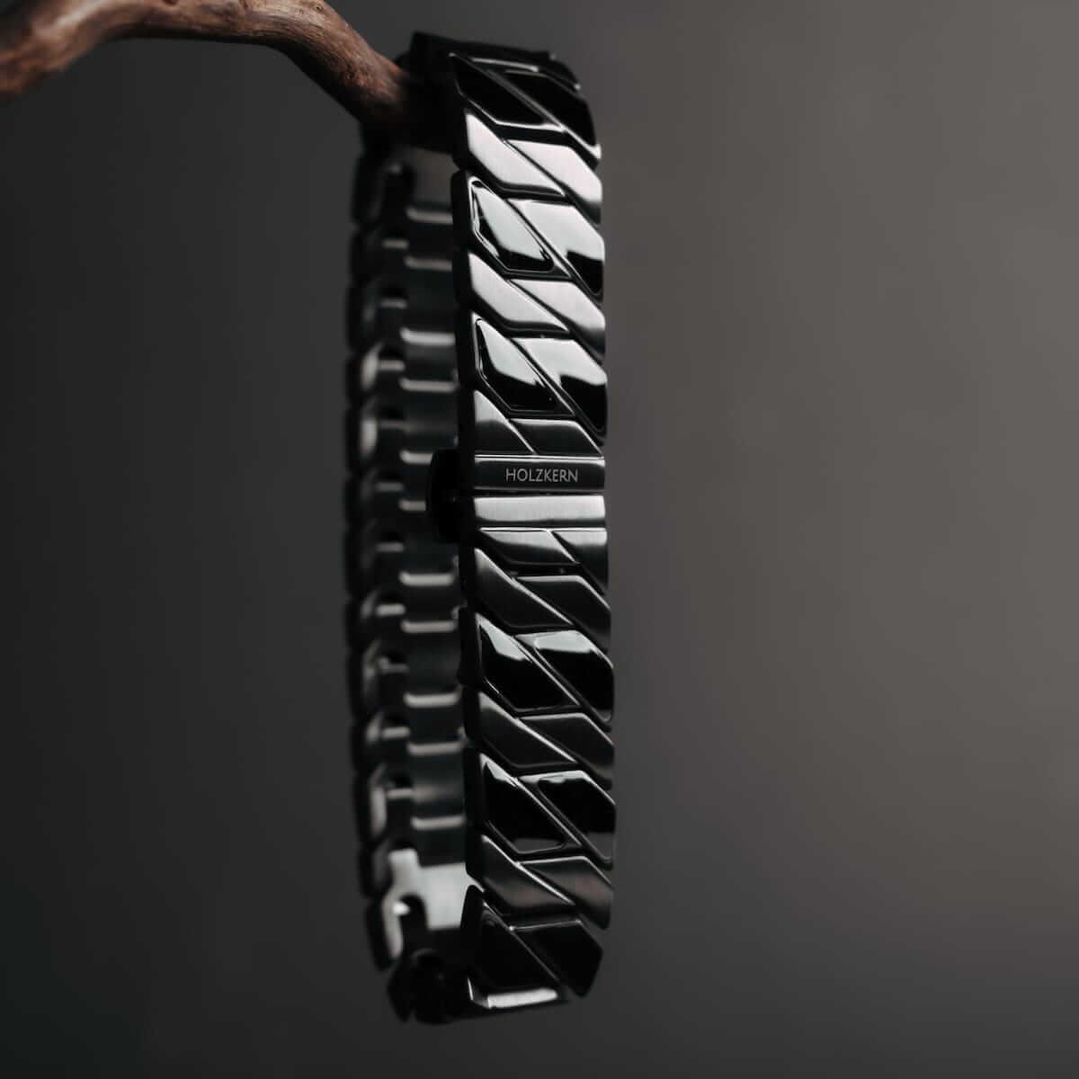 HOLZKERN | Armband Bandlett Bariton (Ahorn / Dunkelgrau)