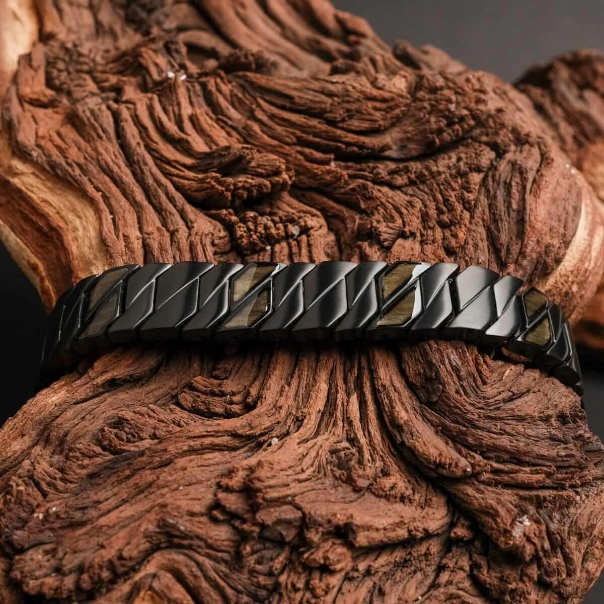 HOLZKERN | Armband Bandlett Bariton (Ahorn / Schwarz)