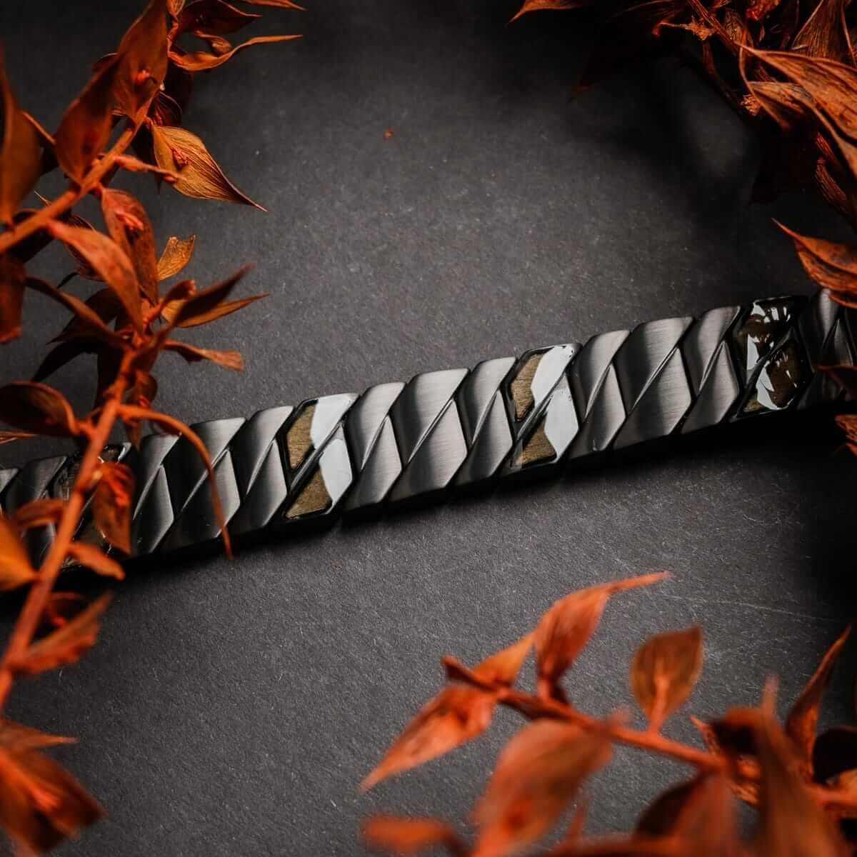 HOLZKERN | Armband Bandlett Bariton (Ahorn / Schwarz)
