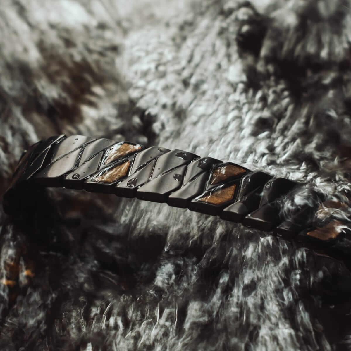HOLZKERN | Armband Bandlett Bariton (Ahorn / Schwarz)