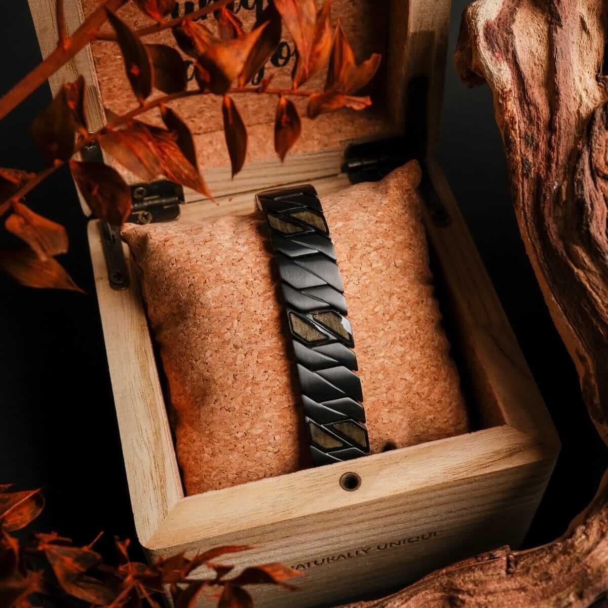 HOLZKERN | Armband Bandlett Bariton (Ahorn / Schwarz)