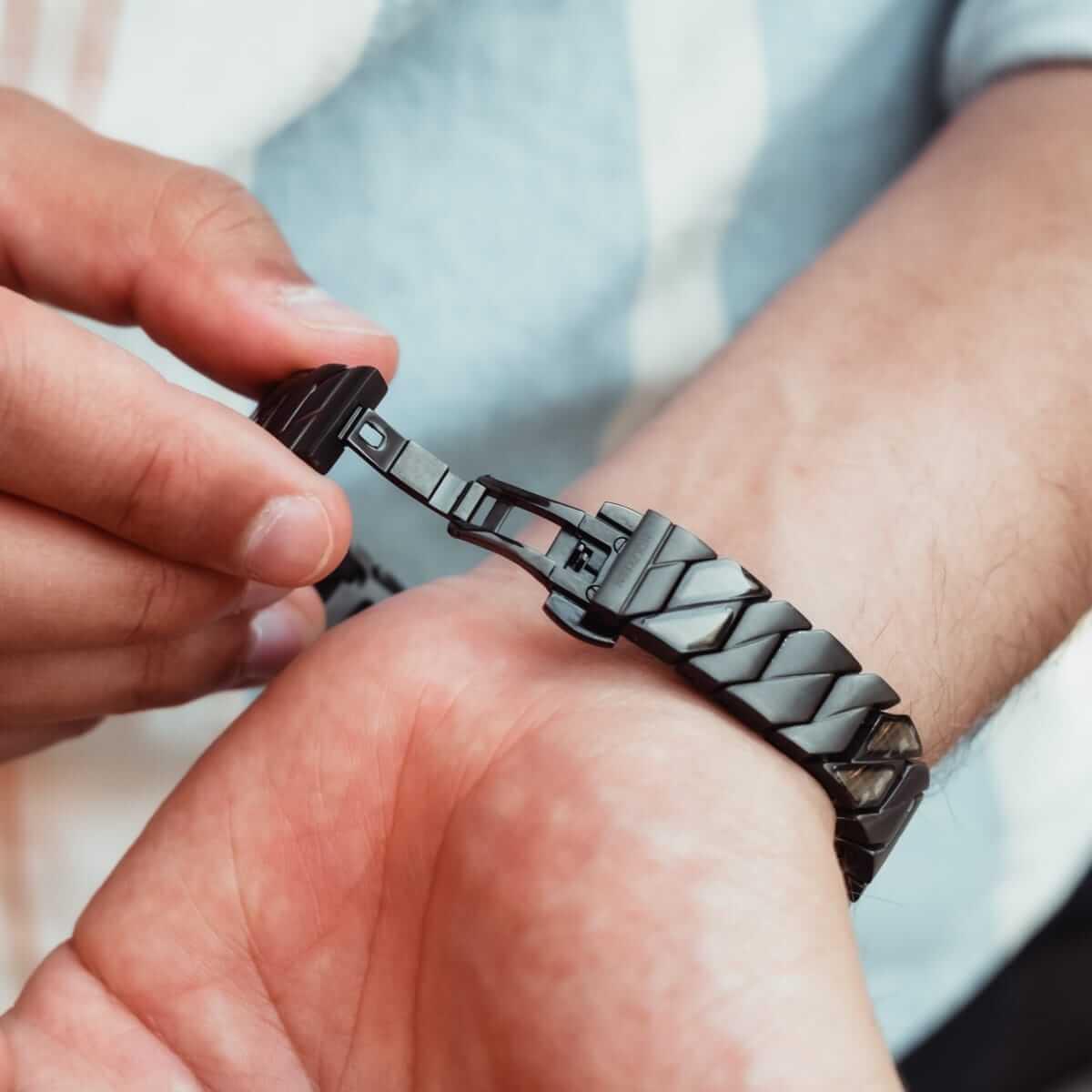 HOLZKERN | Armband Bandlett Bariton (Ahorn / Schwarz)