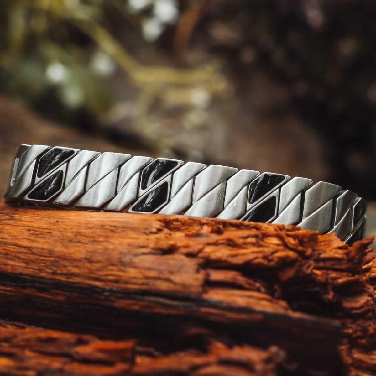 HOLZKERN | Armband Bandlett Bariton (Ahorn / Silber)