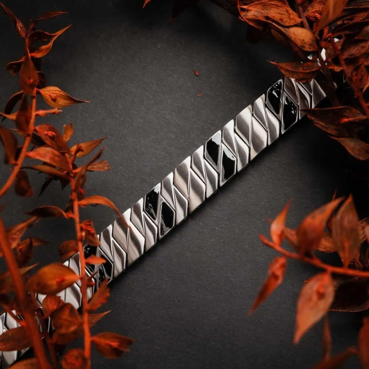 HOLZKERN | Armband Bandlett Bariton (Ahorn / Silber)