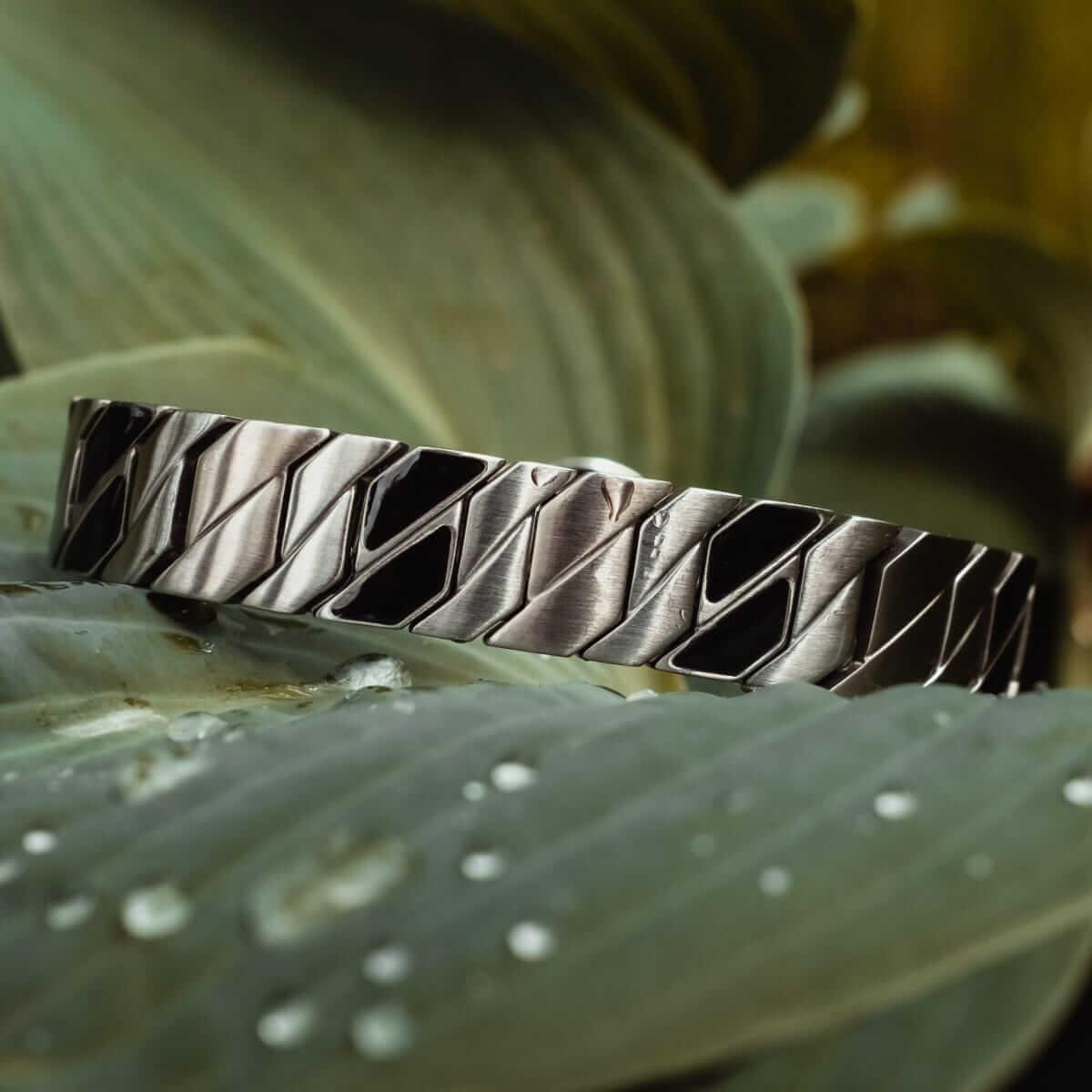 HOLZKERN | Armband Bandlett Bariton (Ahorn / Silber)