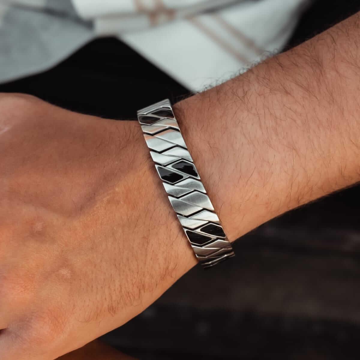 HOLZKERN | Armband Bandlett Bariton (Ahorn / Silber)