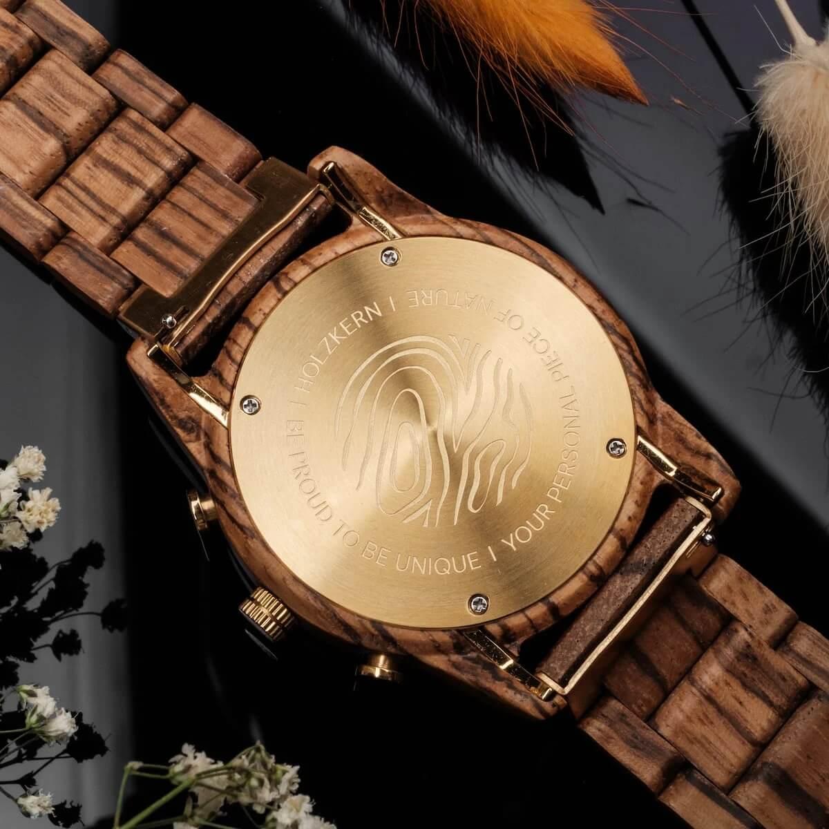 HOLZKERN | Blätterdach Waldlauf Herren Chronograph