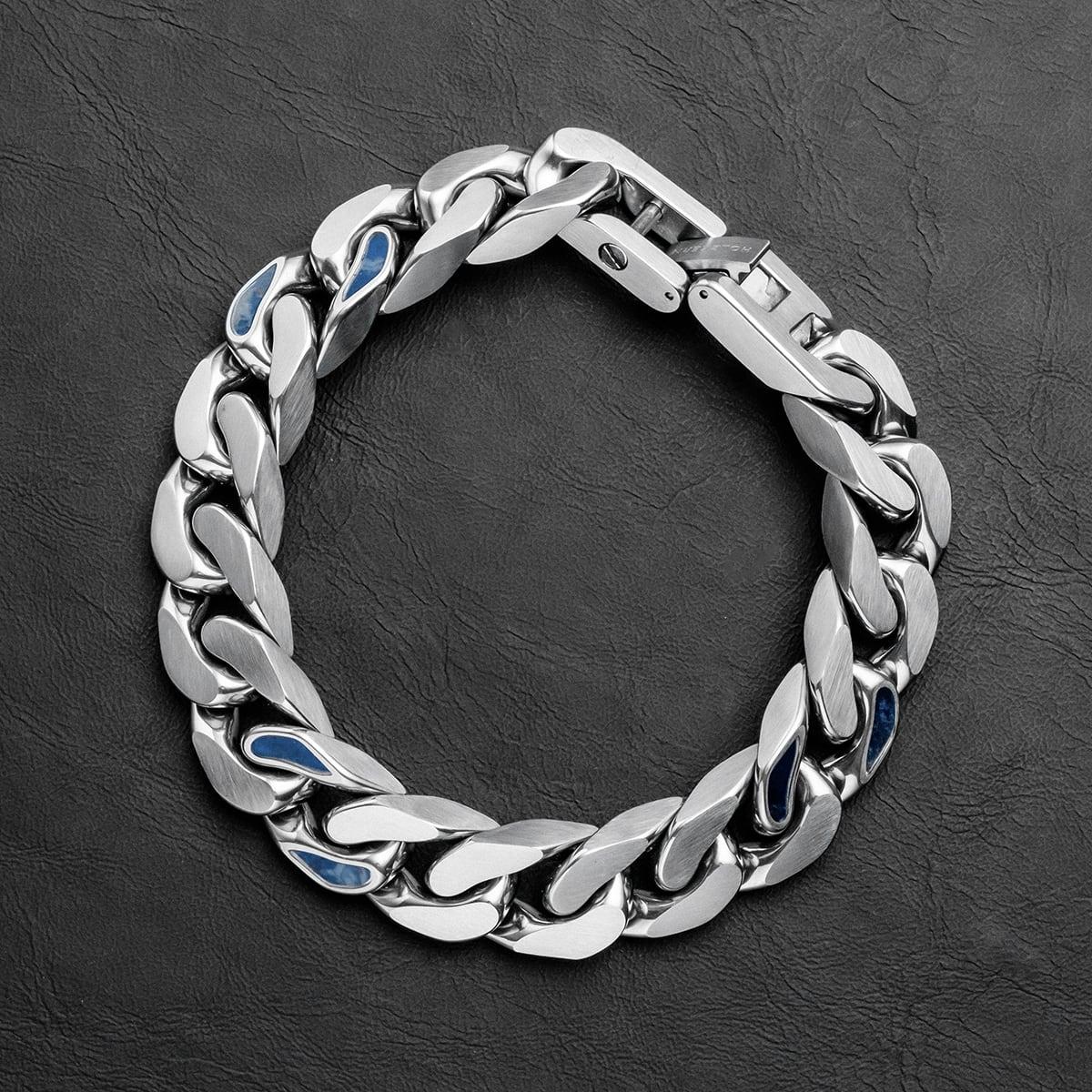 HOLZKERN | Armband Bandlett Bodyguards (Sodalith / Silber)