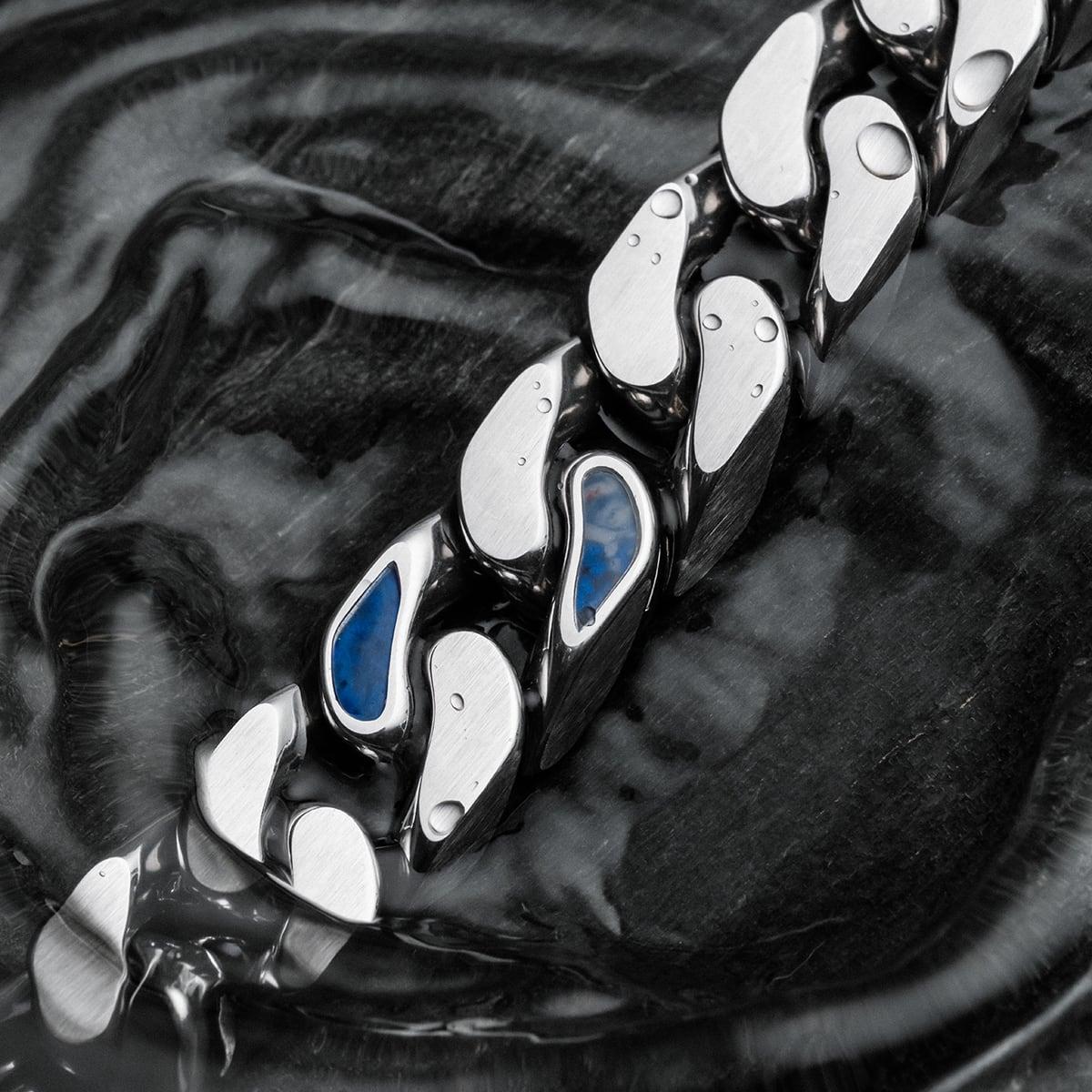 HOLZKERN | Armband Bandlett Bodyguards (Sodalith / Silber)