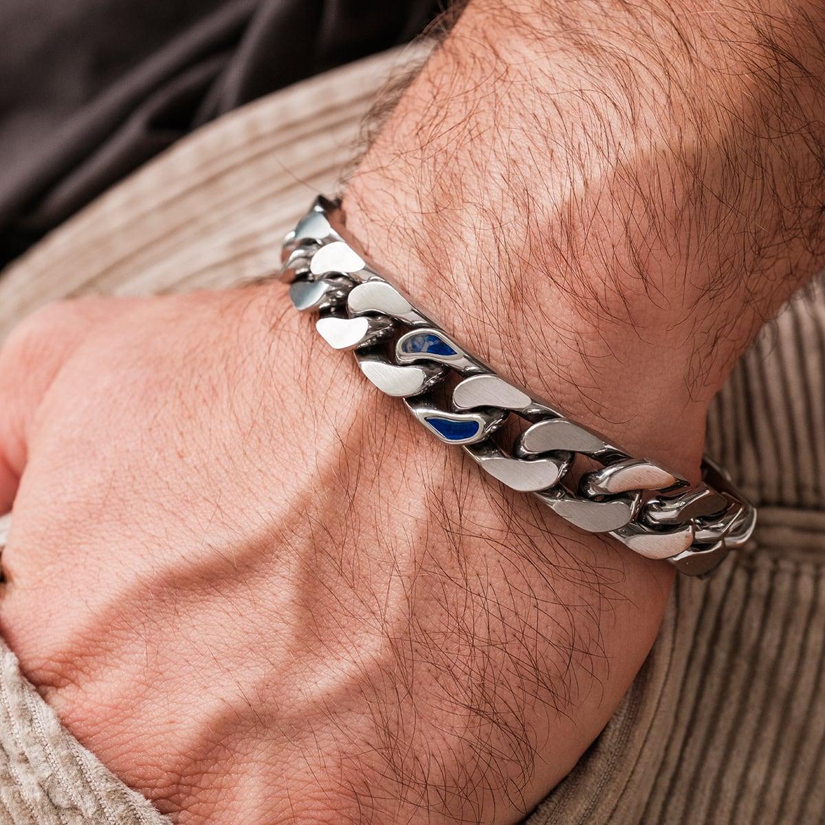 HOLZKERN | Armband Bandlett Bodyguards (Sodalith / Silber)