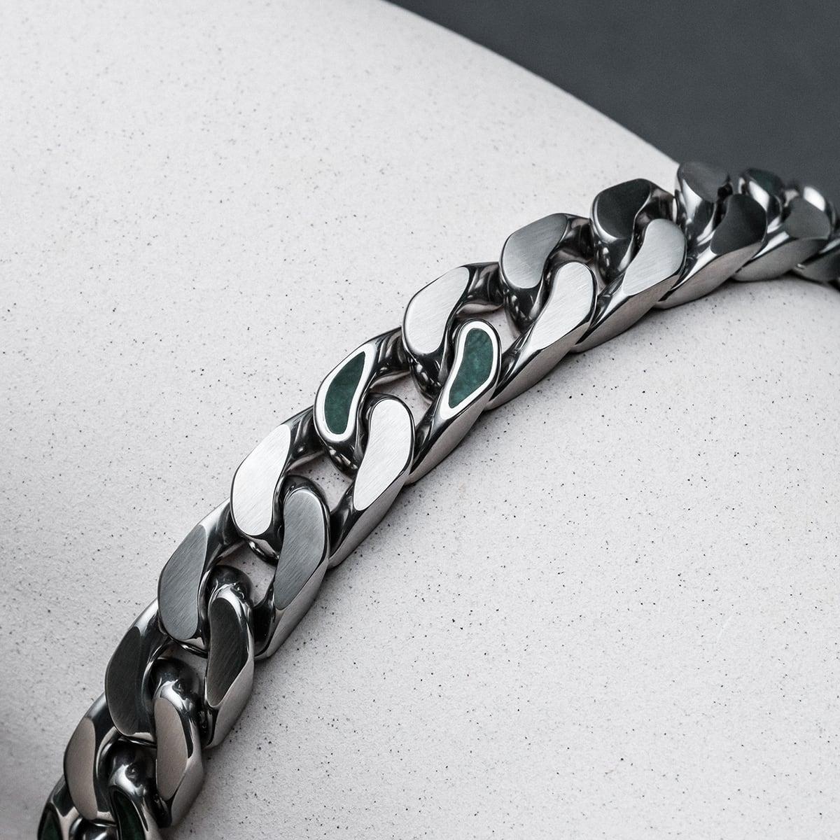 HOLZKERN | Armband Bandlett Bodyguards (Türkisstein / Silber)