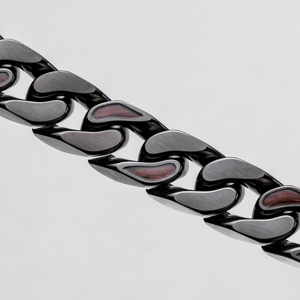 HOLZKERN | Armband Bandlett Bodyguards (Walnussholz / Dunkelgrau)