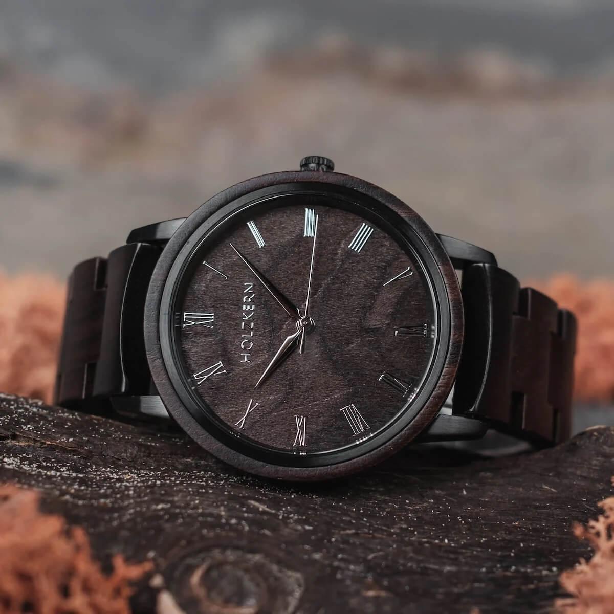 HOLZKERN | Carlos Memorial Herren Holzarmbanduhr
