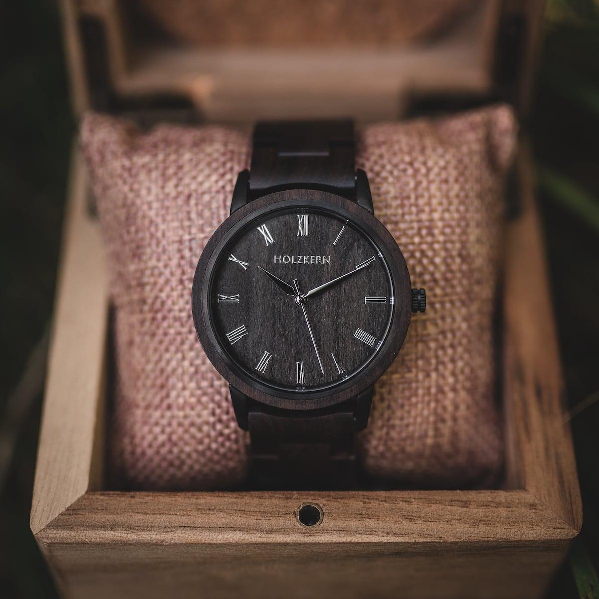 HOLZKERN | Carlos Memorial Herren Holzarmbanduhr