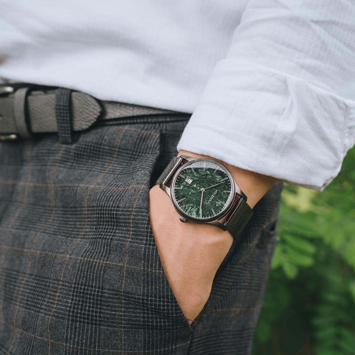 HOLZKERN | Christer Spacehike Herrenarmbanduhr
