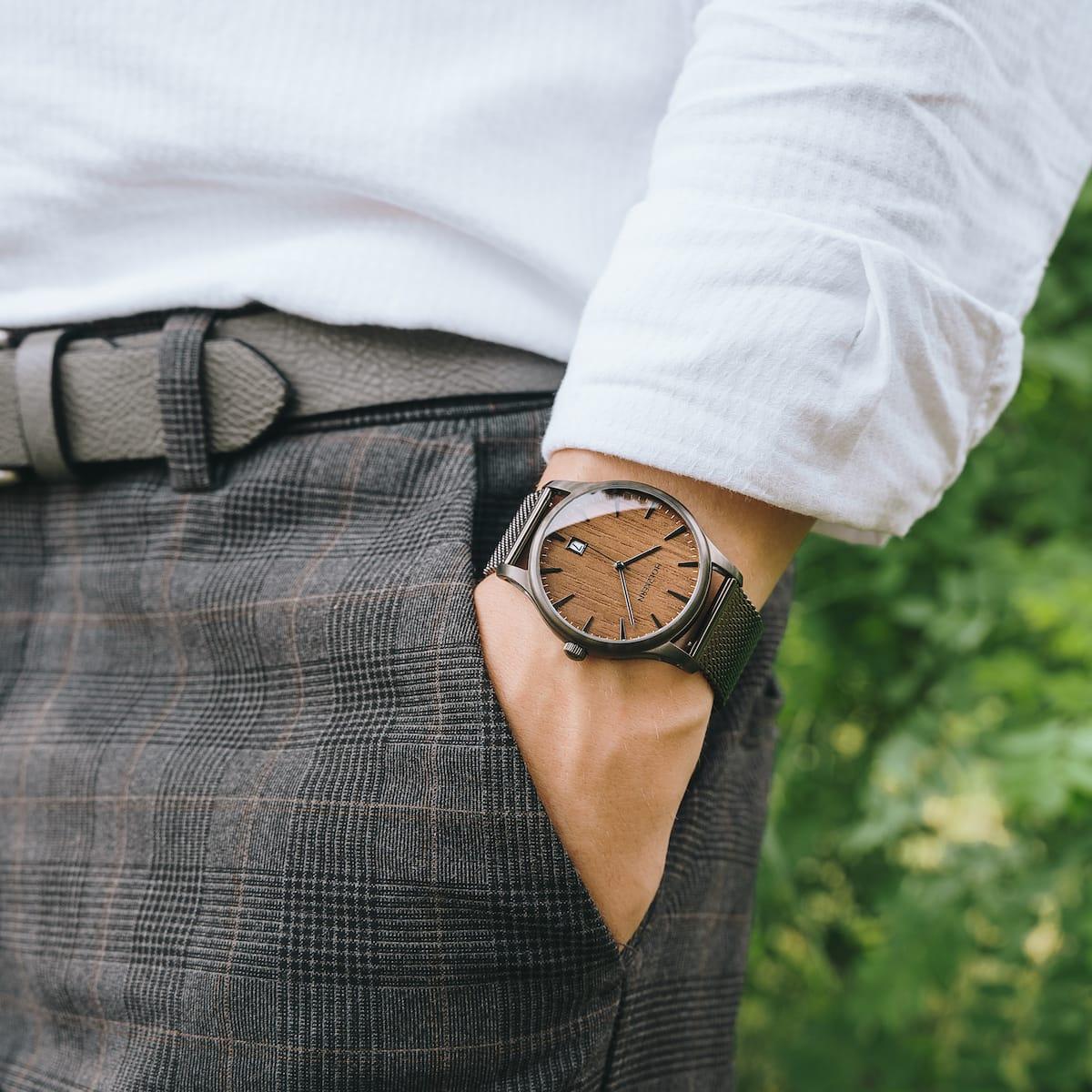 HOLZKERN | Chrunow Spacehike Herrenarmbanduhr