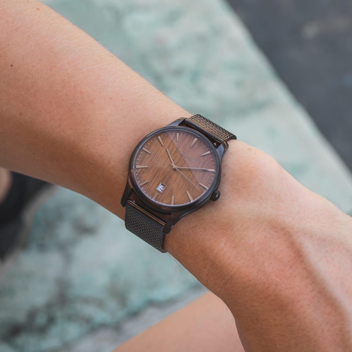 HOLZKERN | Chrunow Spacehike Herrenarmbanduhr