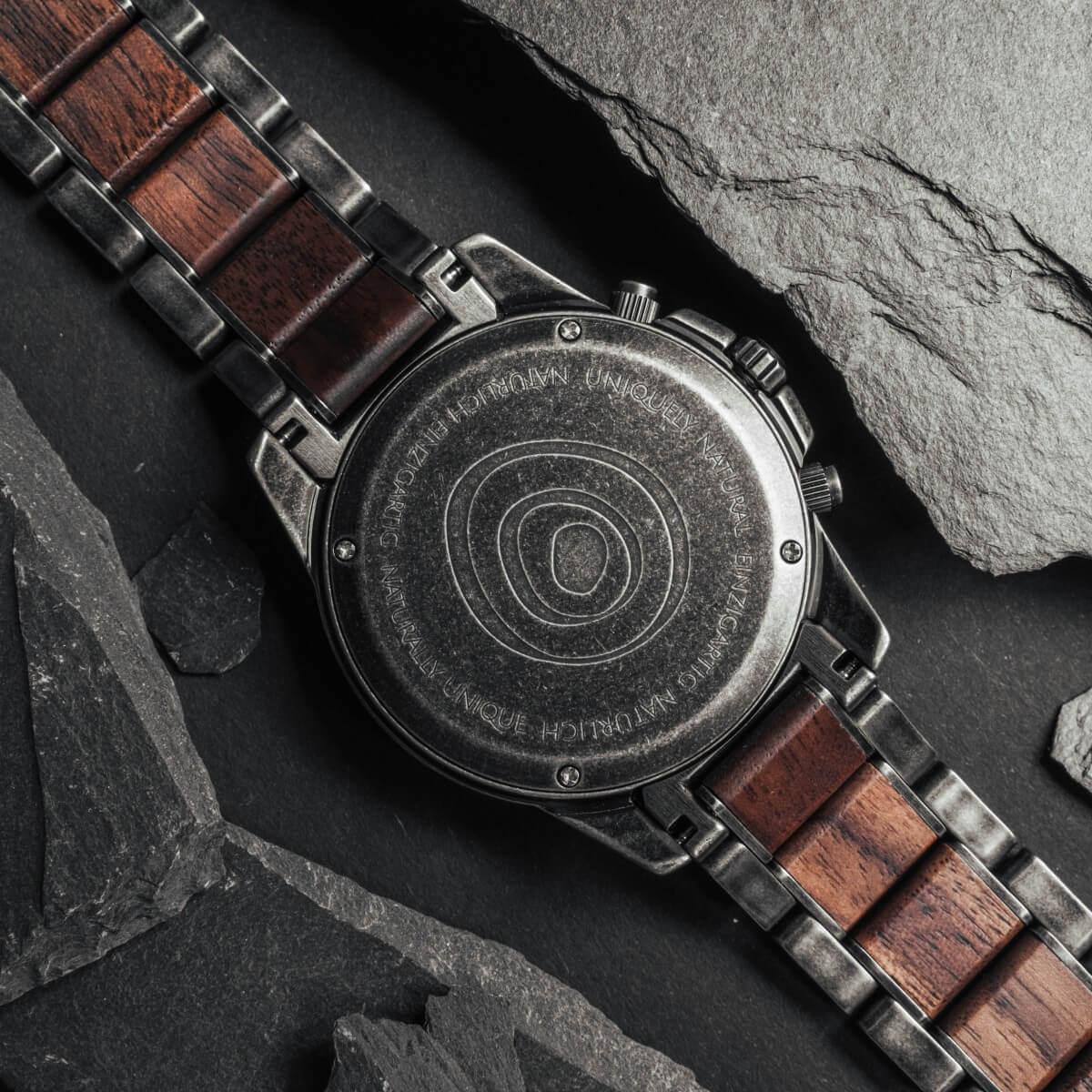 HOLZKERN | Camelot Coel Herren Holzarmbanduhr Chronograph