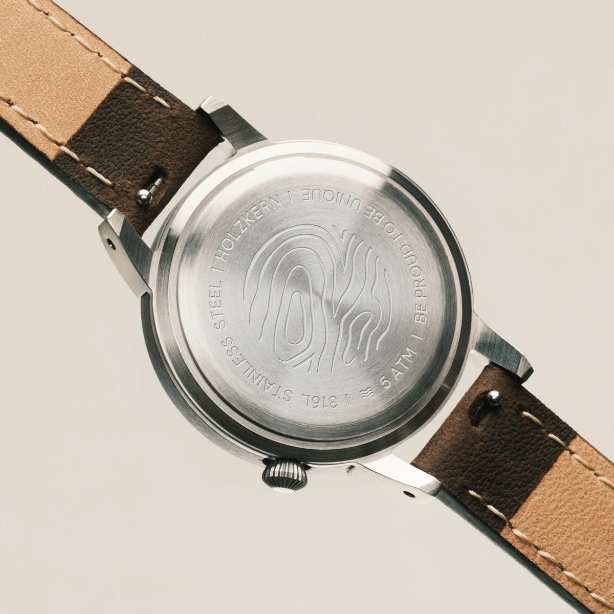 HOLZKERN Cote d´Azur Küsten Damen Holzarmbanduhr