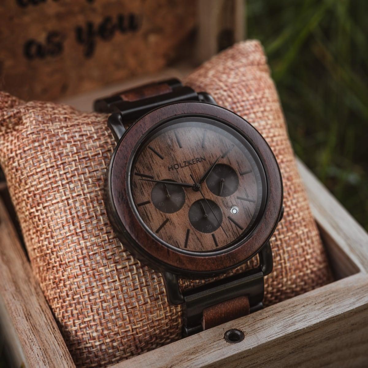 HOLZKERN Dämmerung Horizont Herren Chronograph