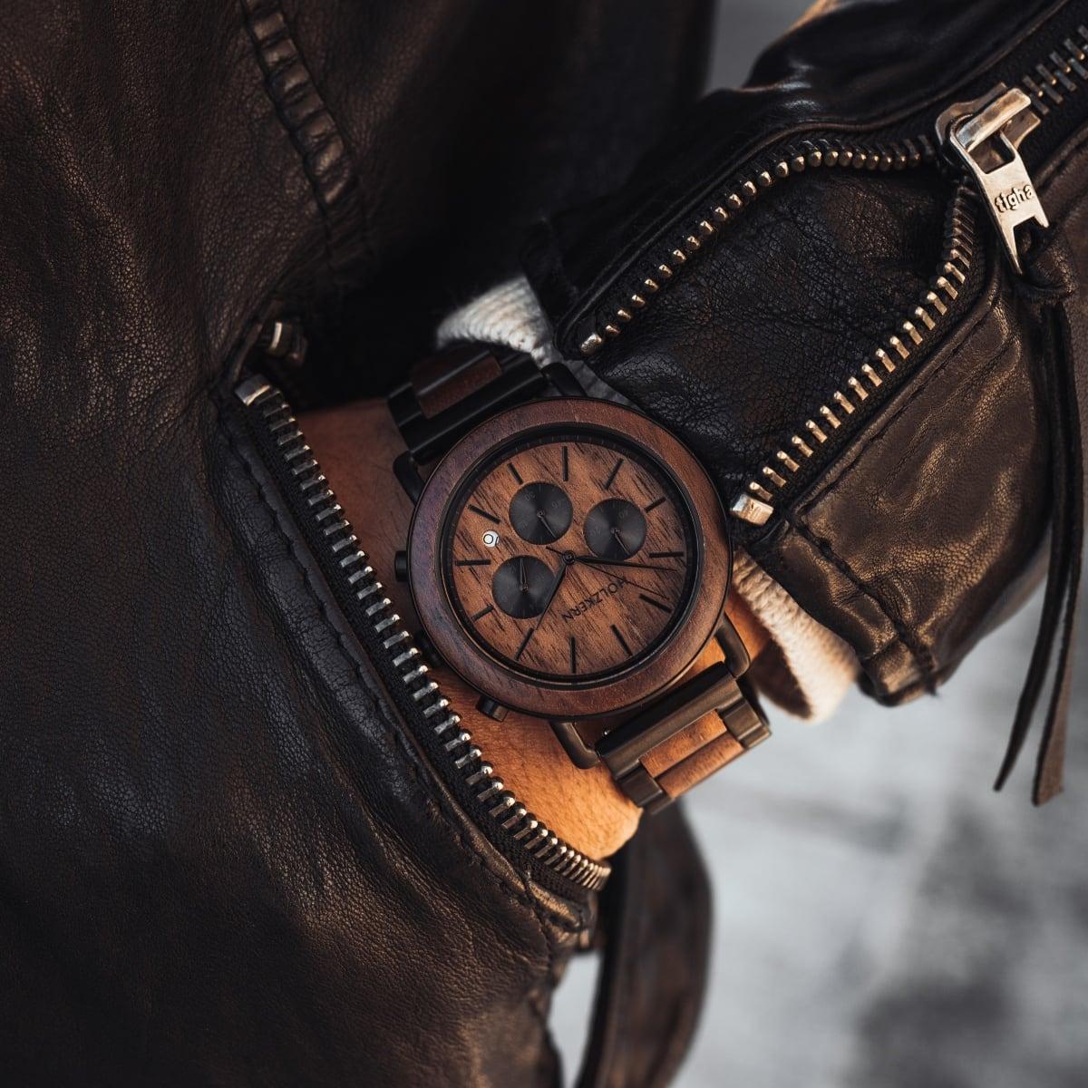HOLZKERN Dämmerung Horizont Herren Chronograph
