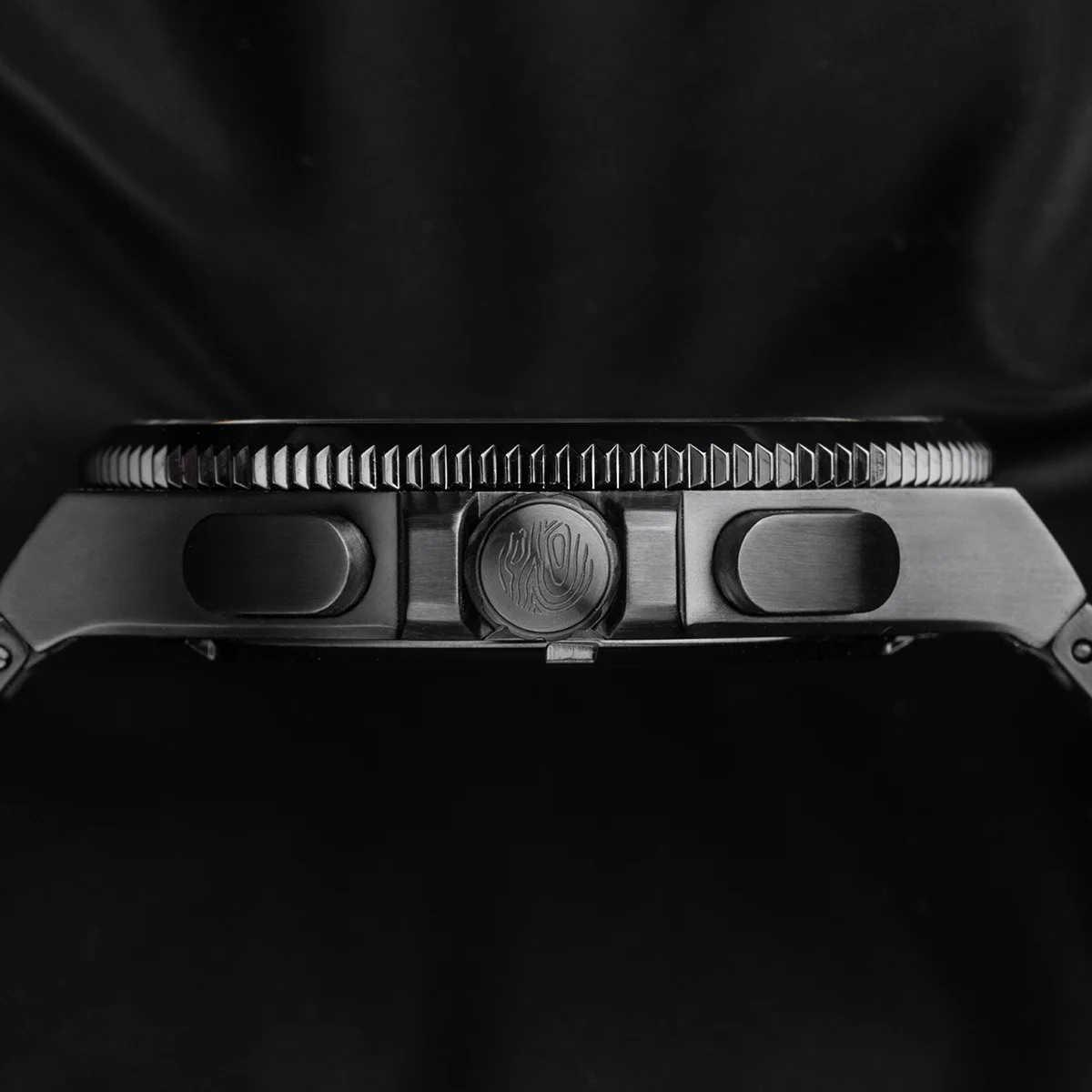 HOLZKERN | Darkmagic Herren Chronograph (Carbon / Schwarz)