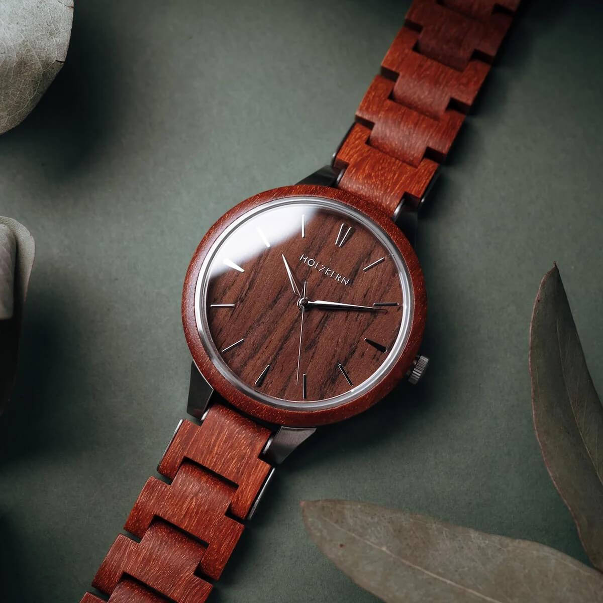 HOLZKERN | Diokletian Empire Damen Herren Holzarmbanduhr