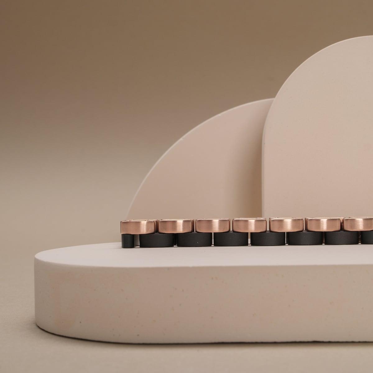 HOLZKERN | Bandlet Armband Duett Ahornholz Roséold