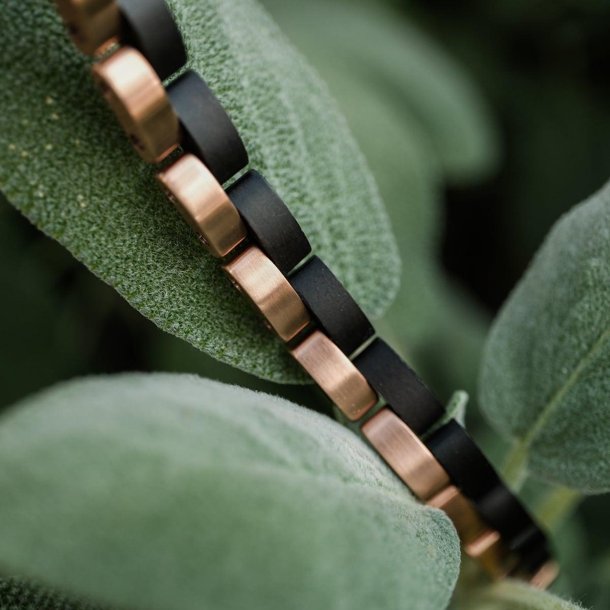 HOLZKERN | Bandlet Armband Duett Ahornholz Roséold
