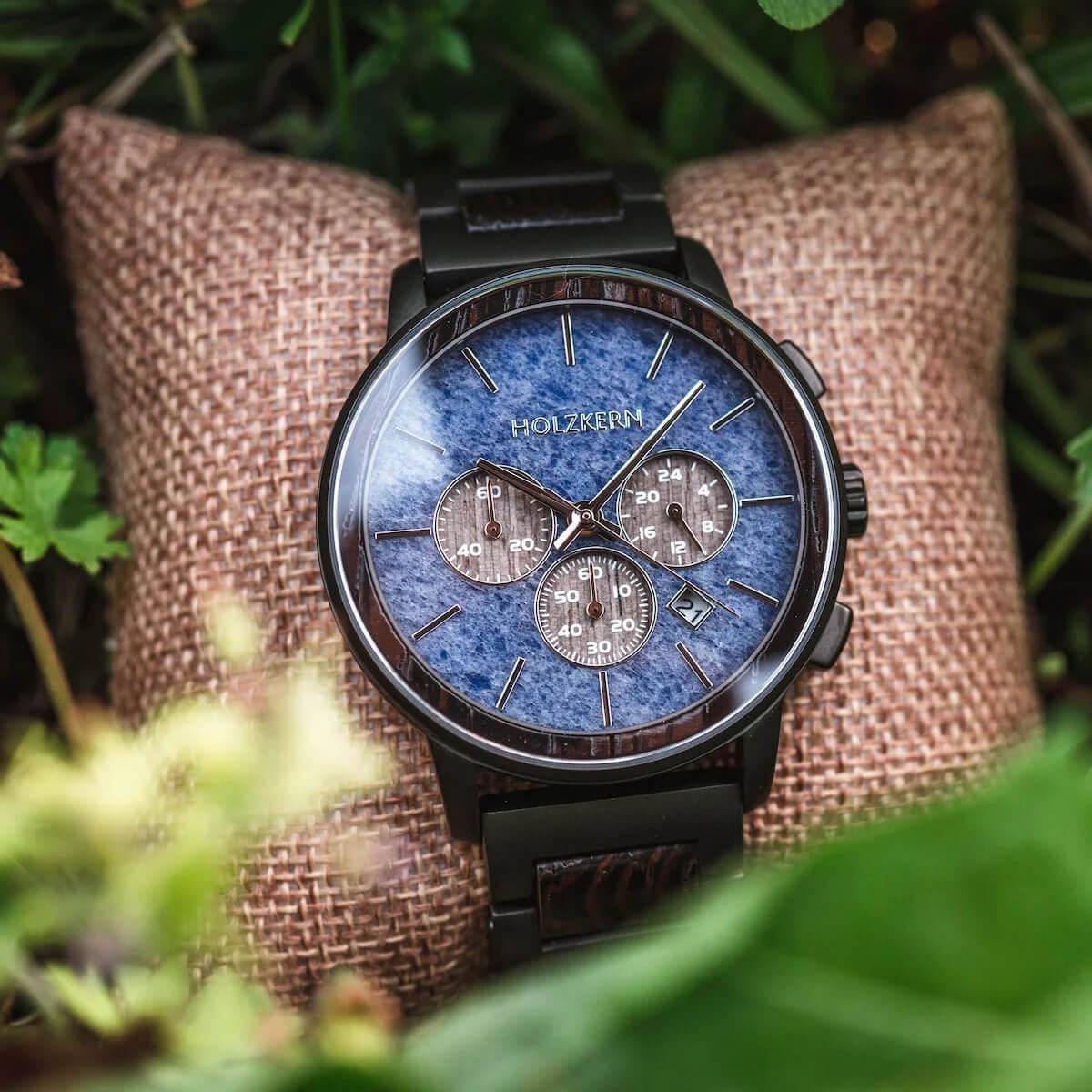 HOLZKERN | Shape Foster Herren Chronograph Holzarmbanduhr