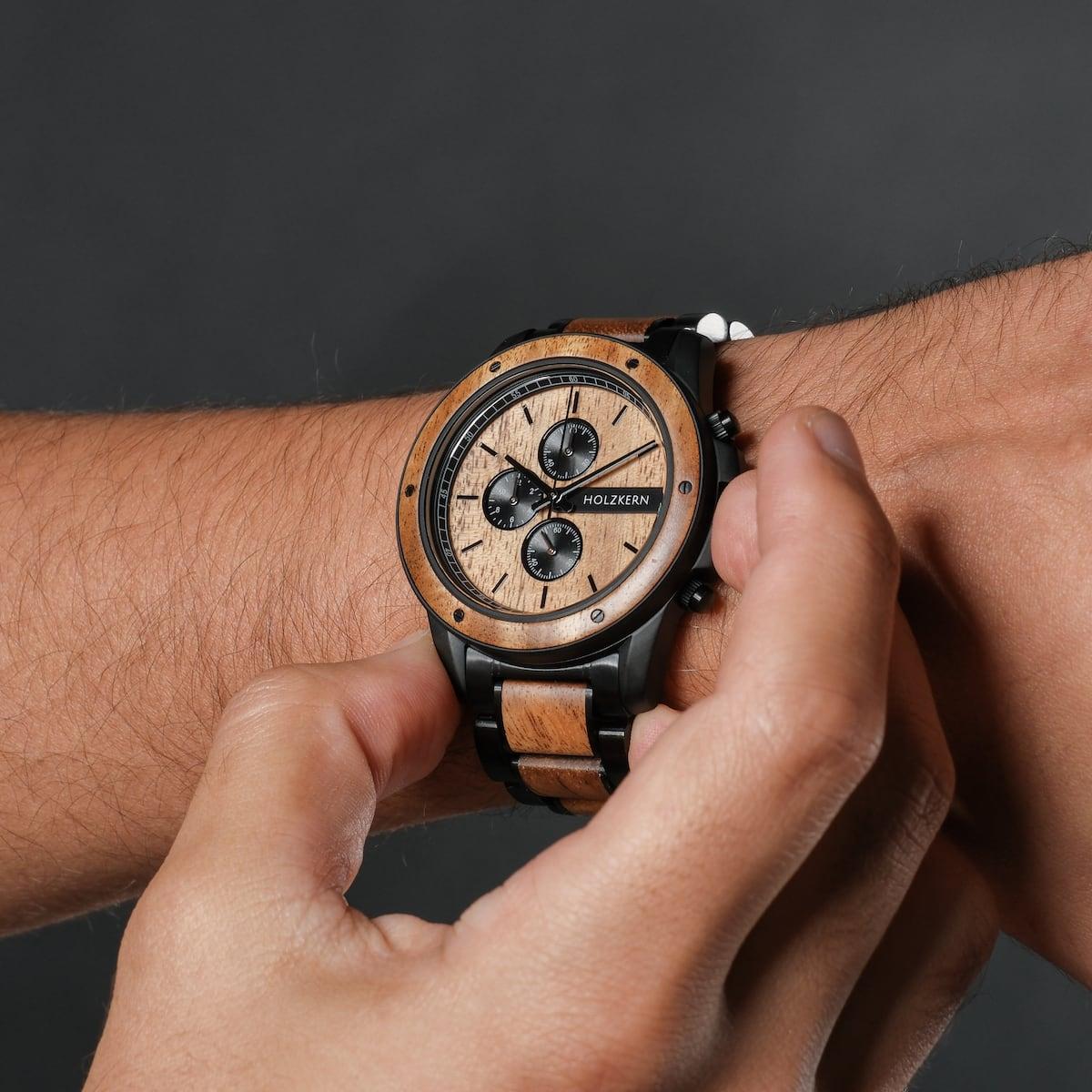 HOLZKERN Galahad Camelot Herren Chronograph