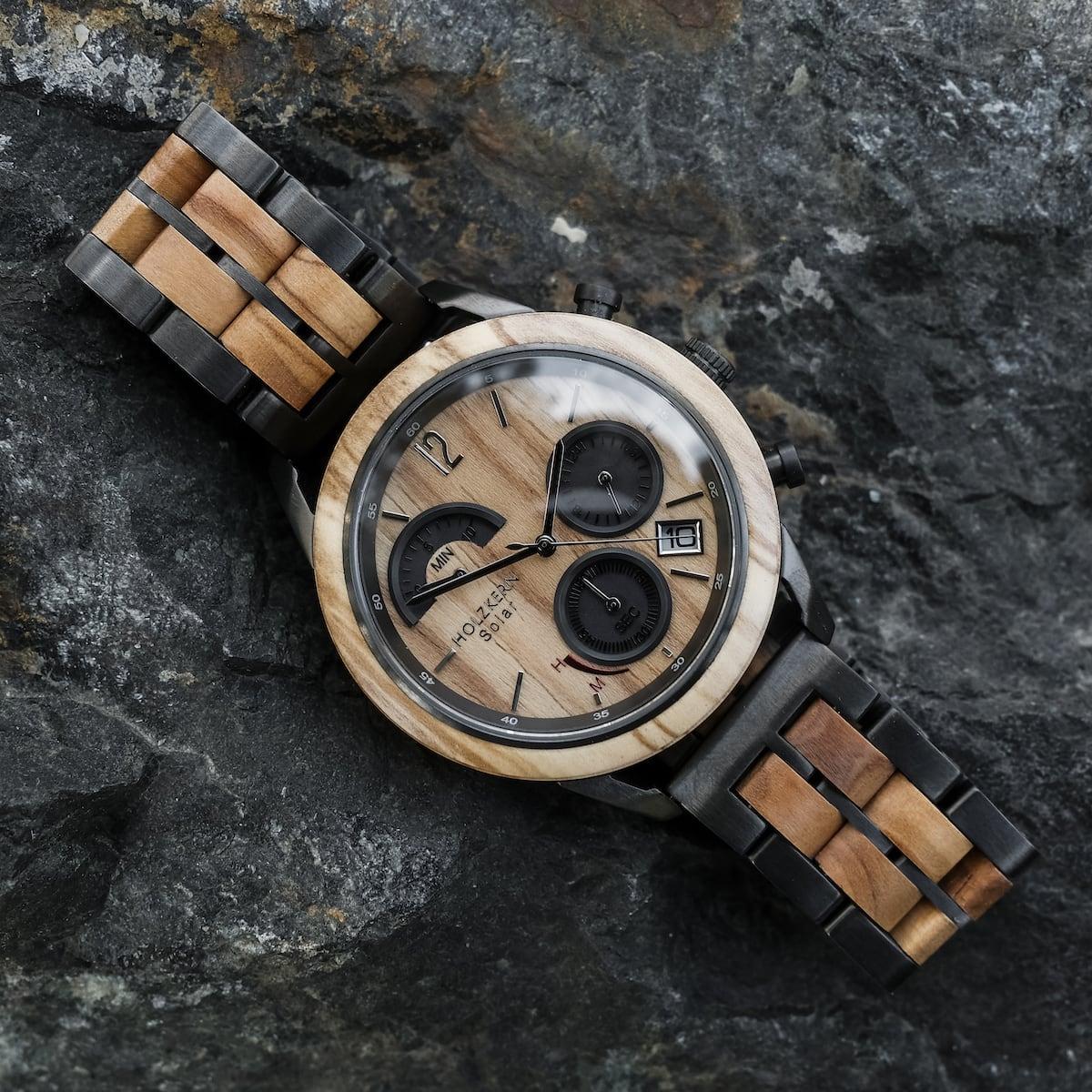 HOLZKERN Gamma Radiance Herren Solar Chronograph