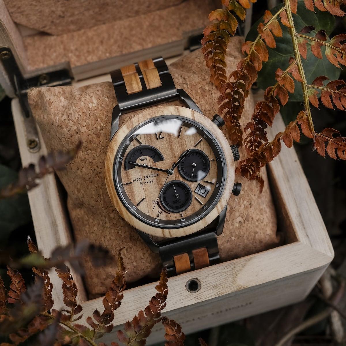 HOLZKERN Gamma Radiance Herren Solar Chronograph