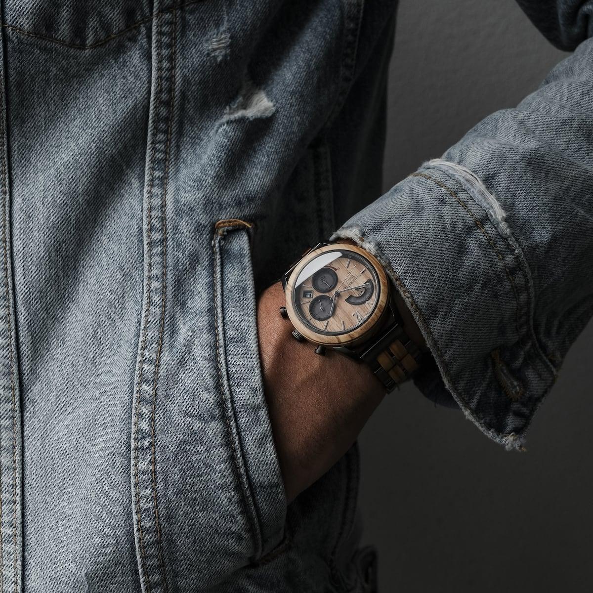 HOLZKERN Gamma Radiance Herren Solar Chronograph