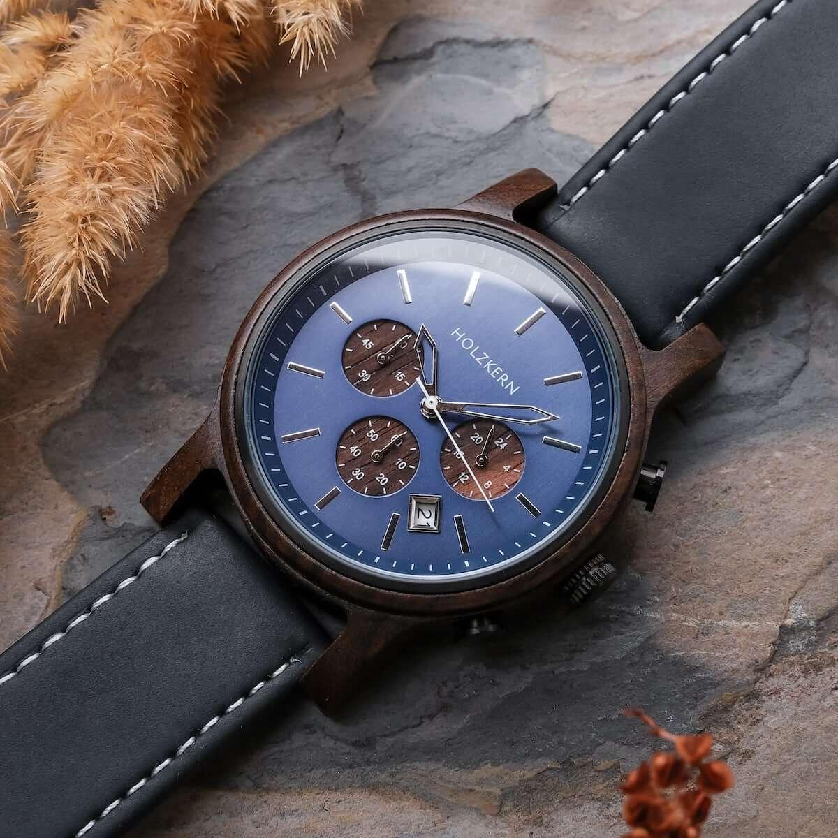 HOLZKERN Gebirgsbach Waldlauf Herren Chronograph