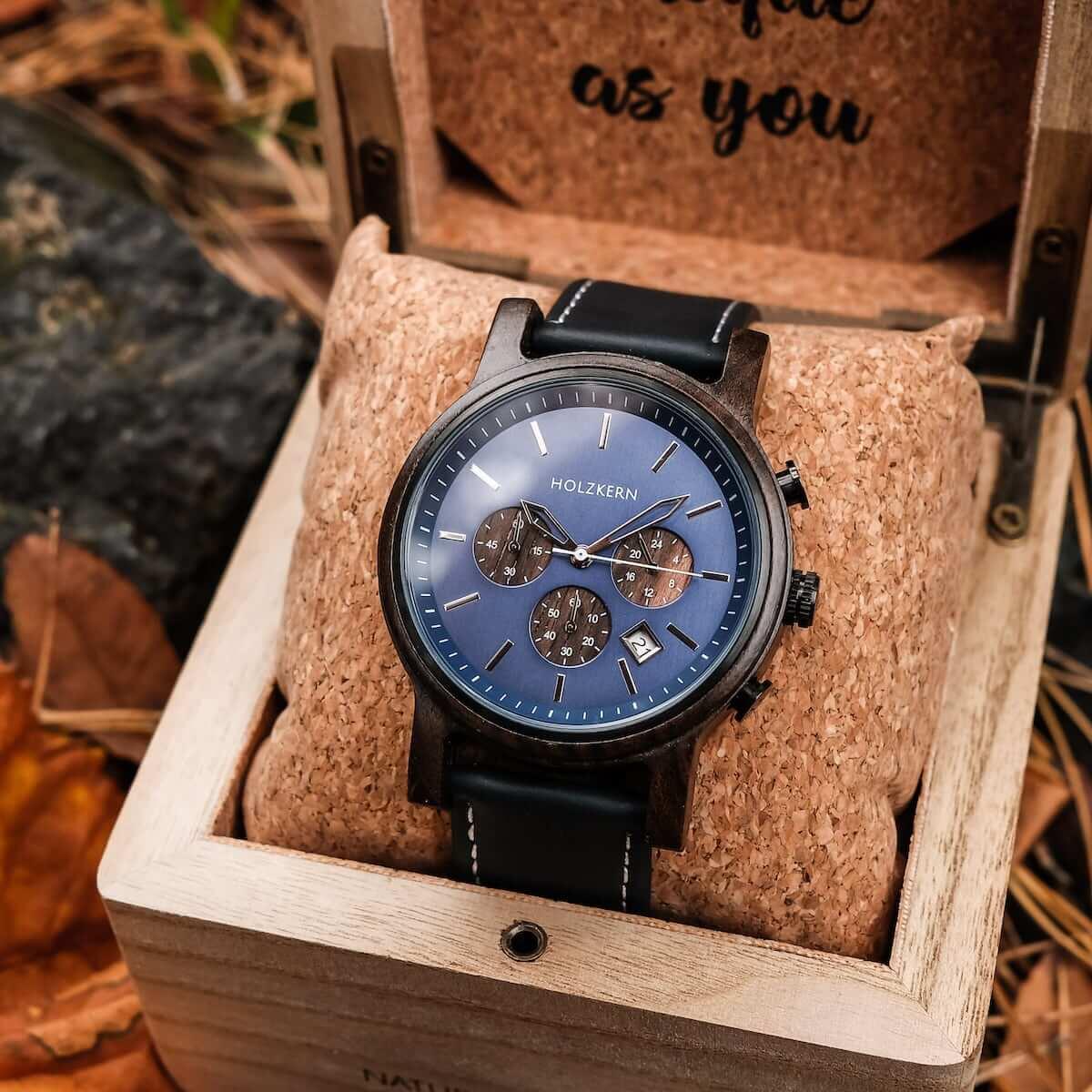 HOLZKERN Gebirgsbach Waldlauf Herren Chronograph