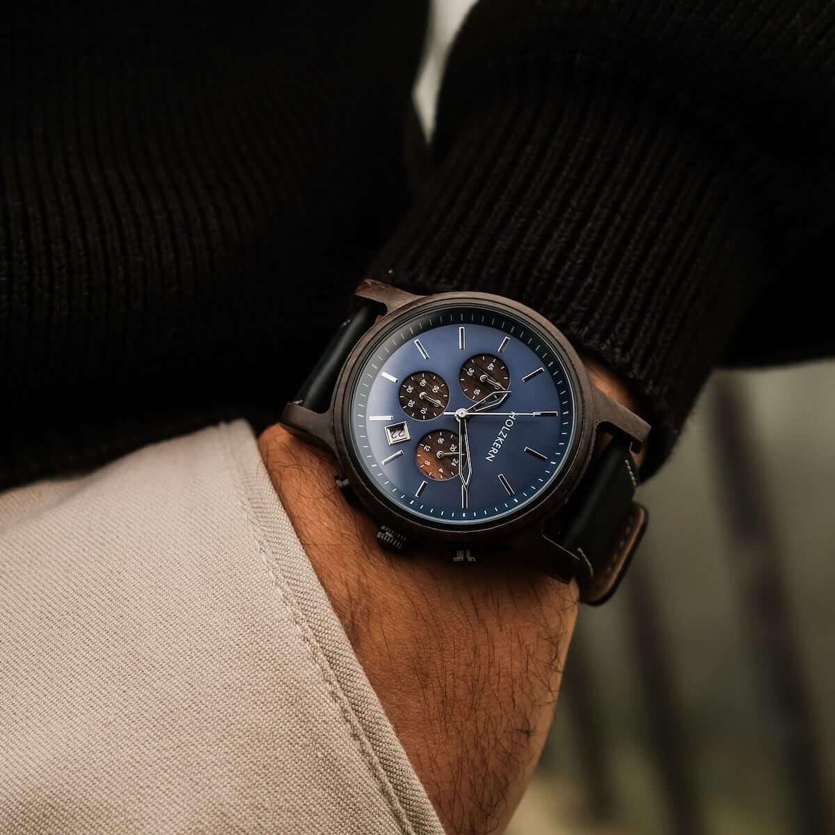 HOLZKERN Gebirgsbach Waldlauf Herren Chronograph