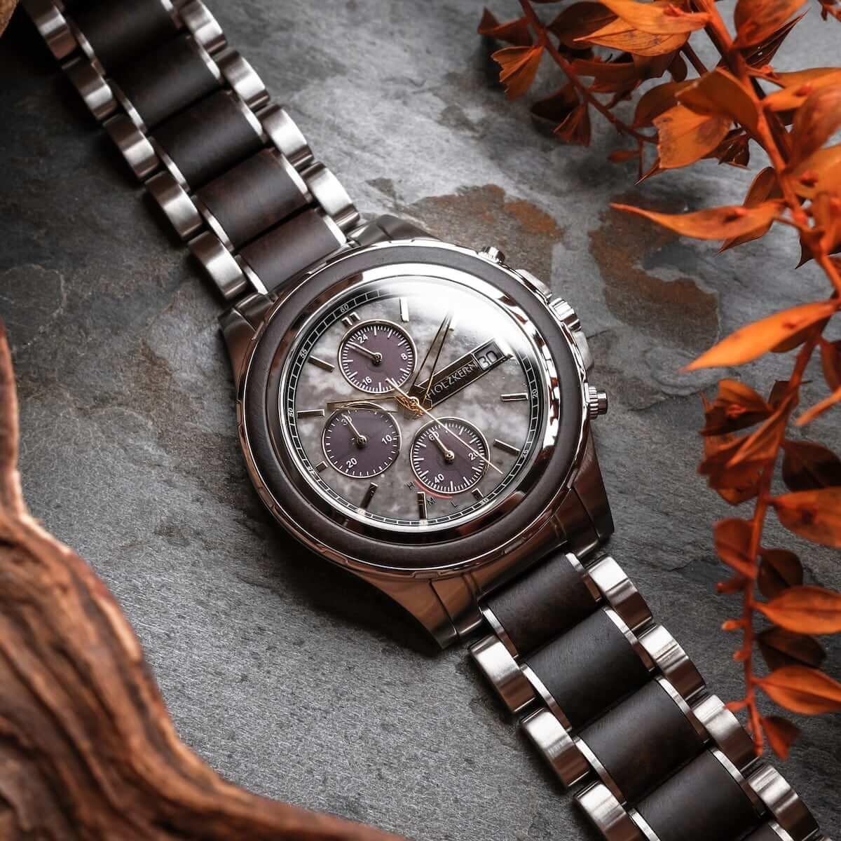 HOLZKERN | Kairo Sundown Herren Solar Chronograph