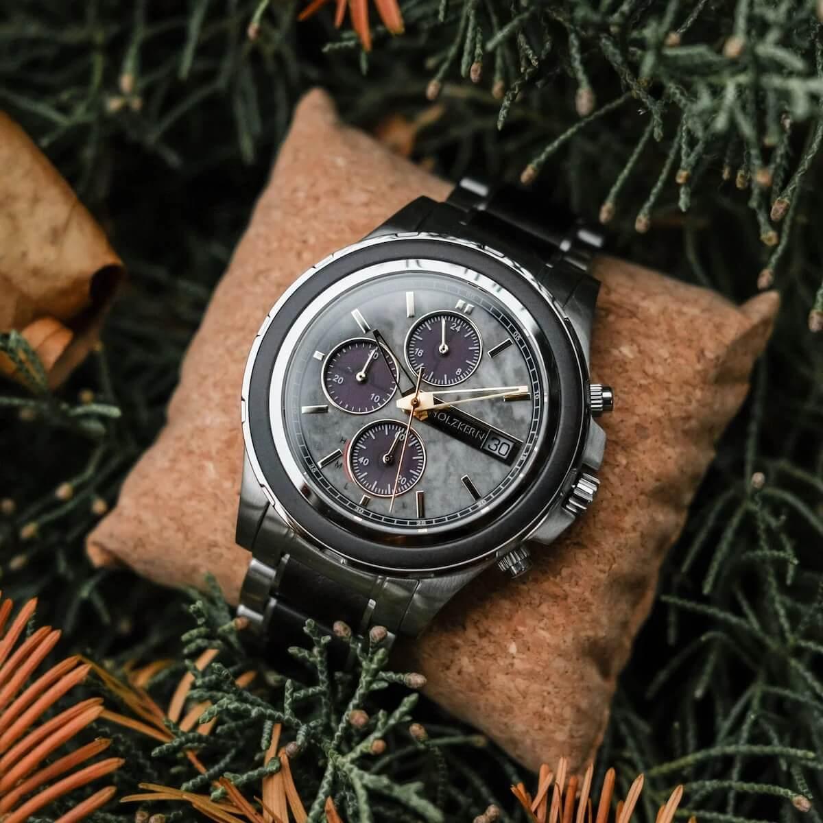 HOLZKERN | Kairo Sundown Herren Solar Chronograph