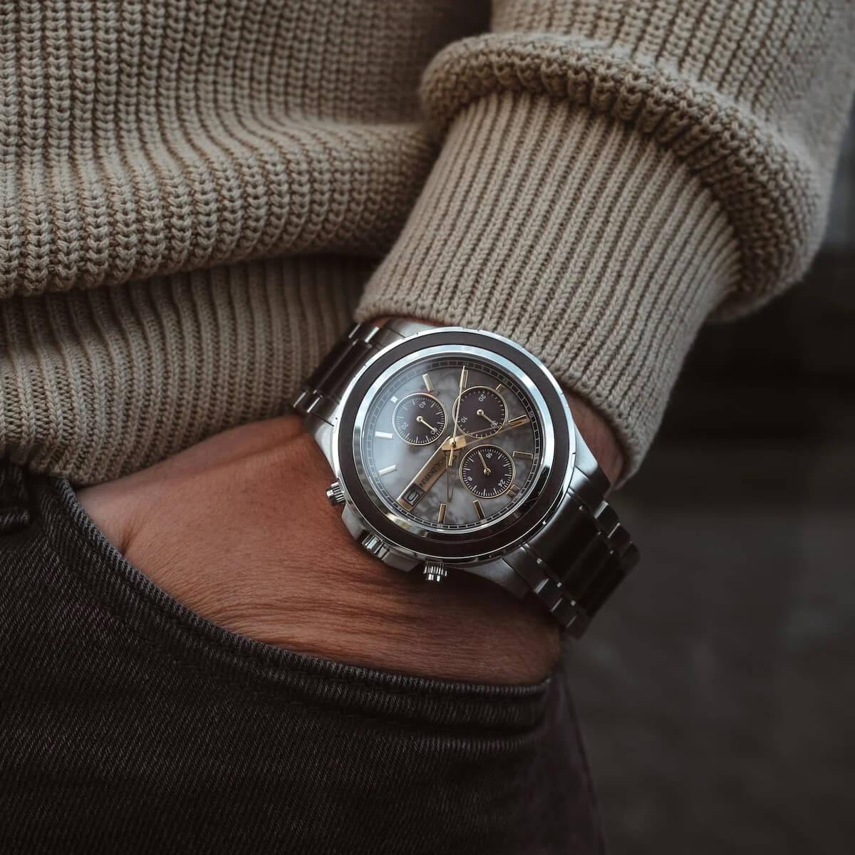 HOLZKERN | Kairo Sundown Herren Solar Chronograph