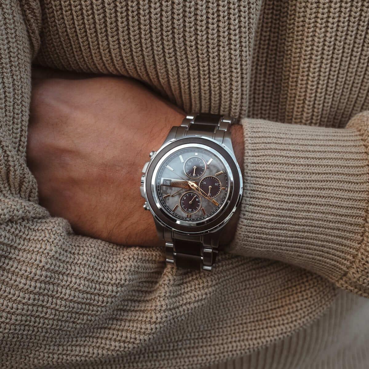 HOLZKERN | Kairo Sundown Herren Solar Chronograph
